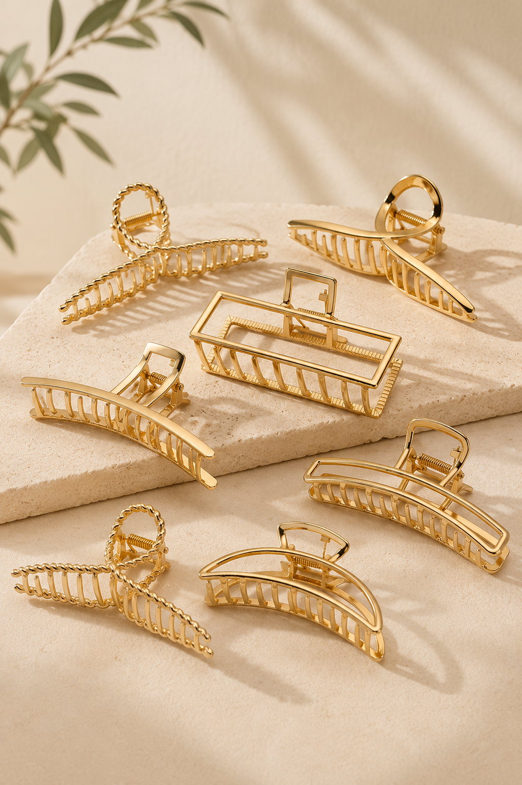 Gold Metal Claw Clip