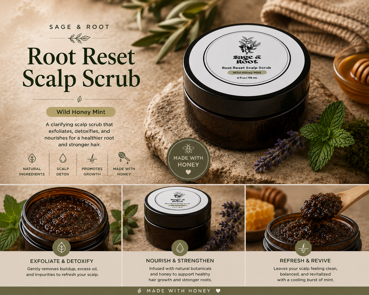 Root Reset Scalp Scrub (4 oz.)